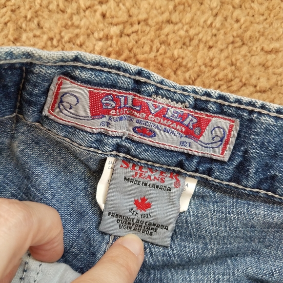 Vintage Silver Jeans High Waist Jean Shorts - Picture 12 of 12